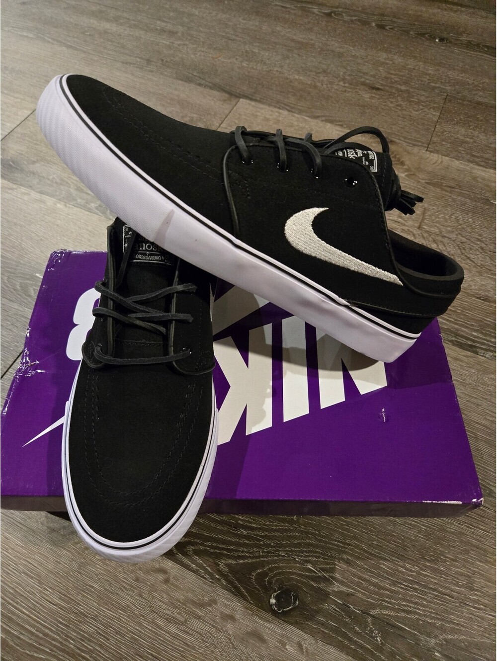 Nike SB Zoom Janoski OG+ Black White Men's Size 9 FD6757-001 NIB